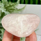 Rose Quartz Heart with Stand Crystal Carving 200g