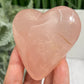 Rose Golden Healer Quartz Heart Healing Crystal Carving 198g