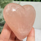 Rose Golden Healer Quartz Heart Healing Crystal Carving 198g