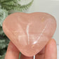 Rose Golden Healer Quartz Heart Healing Crystal Carving 198g
