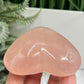 Rose Golden Healer Quartz Heart Healing Crystal Carving 198g