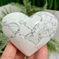 Howlite Heart Healing Crystal Carving 244g