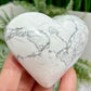 Howlite Heart Healing Crystal Carving 244g