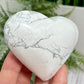 Howlite Heart Healing Crystal Carving 244g