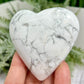 Howlite Heart Healing Crystal Carving 174g