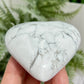 Howlite Heart Healing Crystal Carving 174g