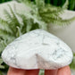 Howlite Heart Healing Crystal Carving 174g