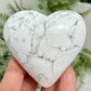 Howlite Heart Healing Crystal Carving 174g