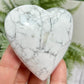 Howlite Heart Healing Crystal Carving 174g