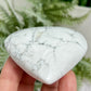 Howlite Heart Healing Crystal Carving 174g