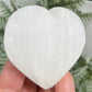 Satin Spar Selenite Heart Crystal Carving 136g