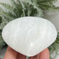 Satin Spar Selenite Heart Large Crystal Carving 286g