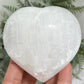 Satin Spar Selenite Heart Large Crystal Carving 286g