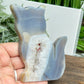 Agate Quartz Cat Healing Crystal Animal Carving 202g