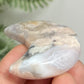 Flower Agate Moon Crescent DIY Jewellery Making Wire Wrapping Crystal Carving 38g