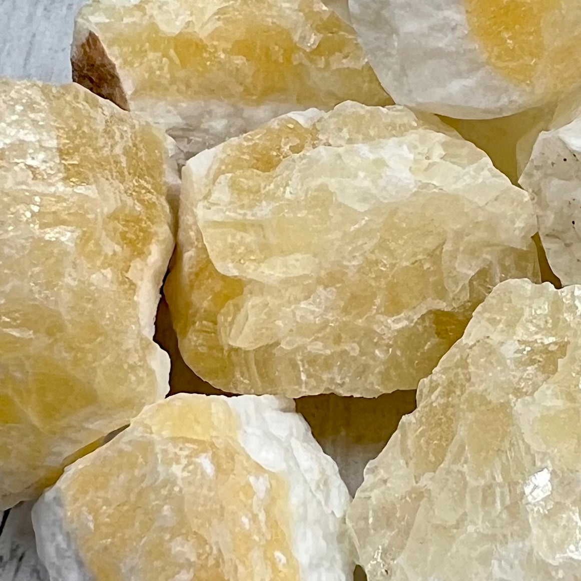 Orange Calcite Raw Chunks Specimens Natural Crystal 250g