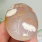 Flower Agate Gemstone Cabochon DIY Jewellery Making Wire Wrapping Crystal 38g