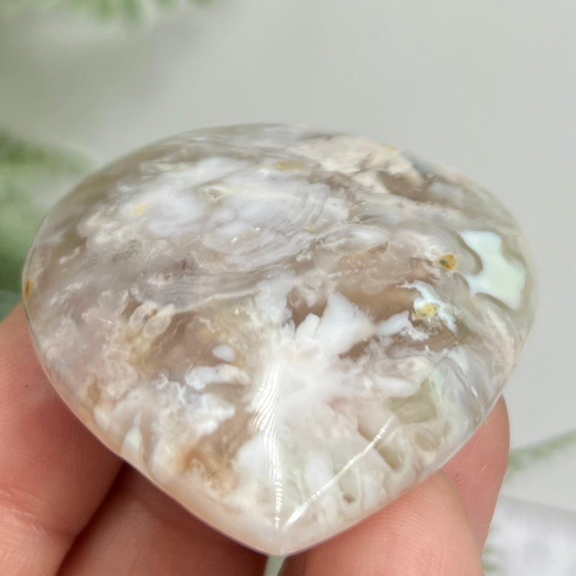 Flower Agate Gemstone Cabochon DIY Jewellery Making Wire Wrapping Crystal 42g