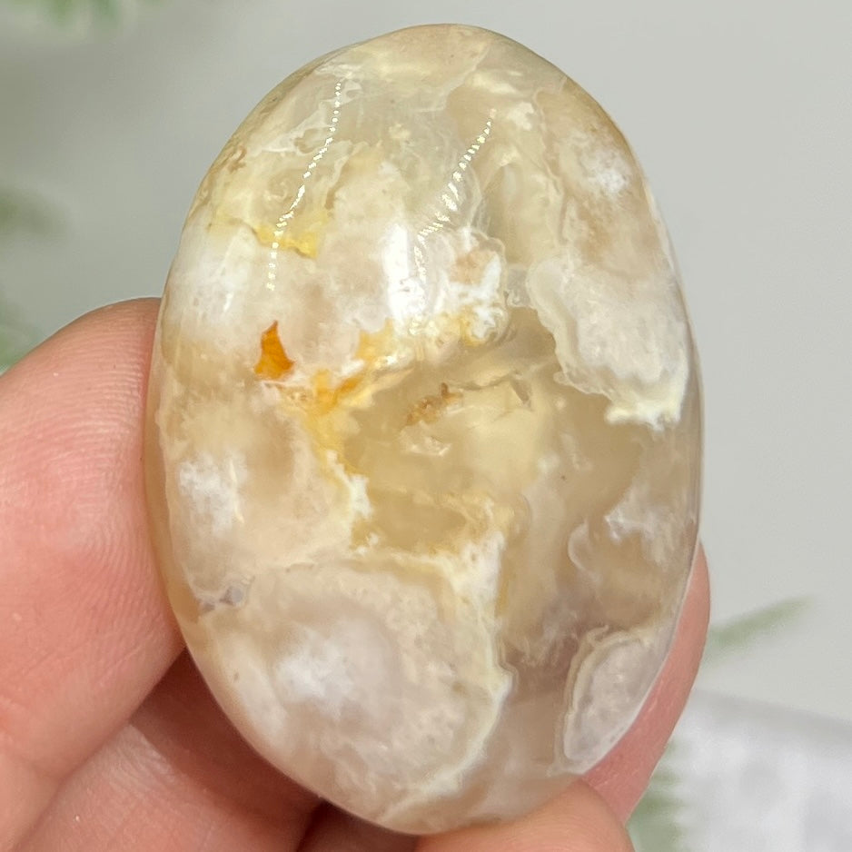 Flower Agate Gemstone Cabochon DIY Jewellery Making Wire Wrapping Crystal 24g