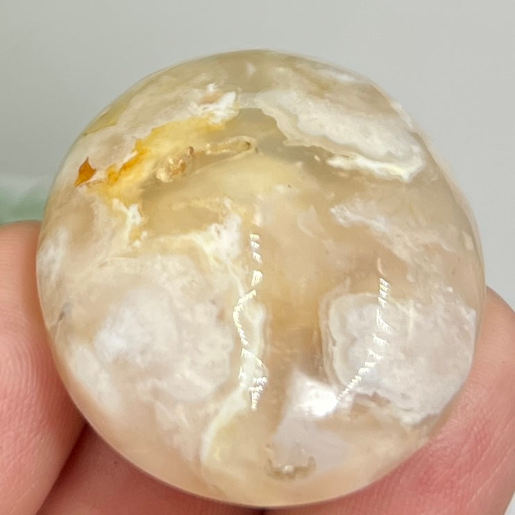Flower Agate Gemstone Cabochon DIY Jewellery Making Wire Wrapping Crystal 24g