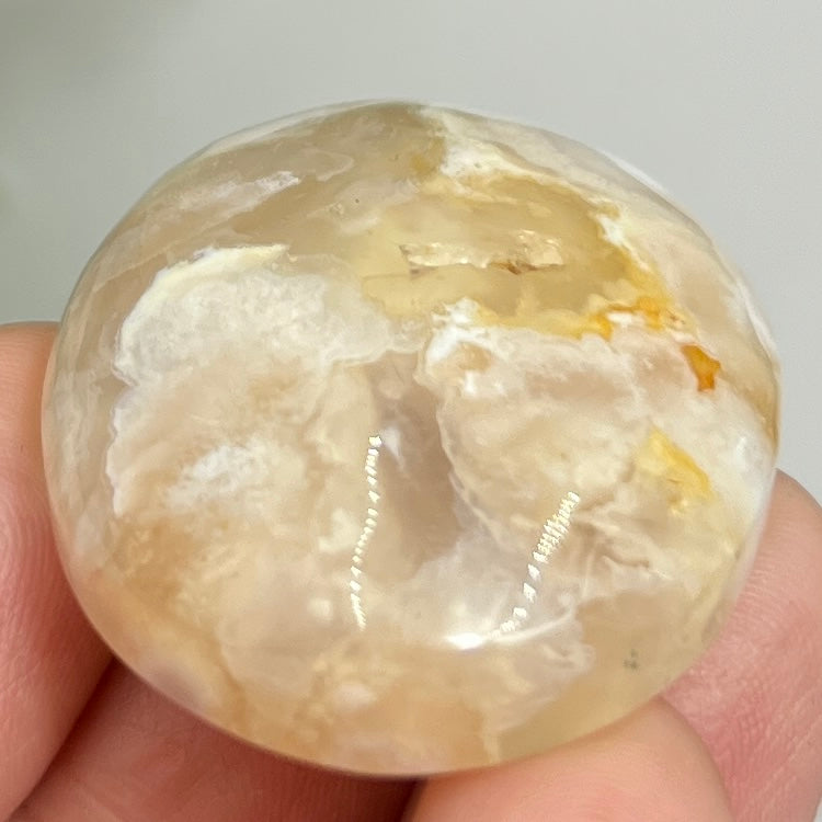 Flower Agate Gemstone Cabochon DIY Jewellery Making Wire Wrapping Crystal 24g