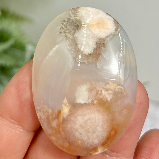 Flower Agate Gemstone Cabochon DIY Jewellery Making Wire Wrapping Crystal 22g