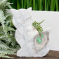 Variscite Utahlite Kitty Cat Healing Crystal Animal Carving 160g