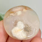 Flower Agate Gemstone Cabochon DIY Jewellery Making Wire Wrapping Crystal 22g