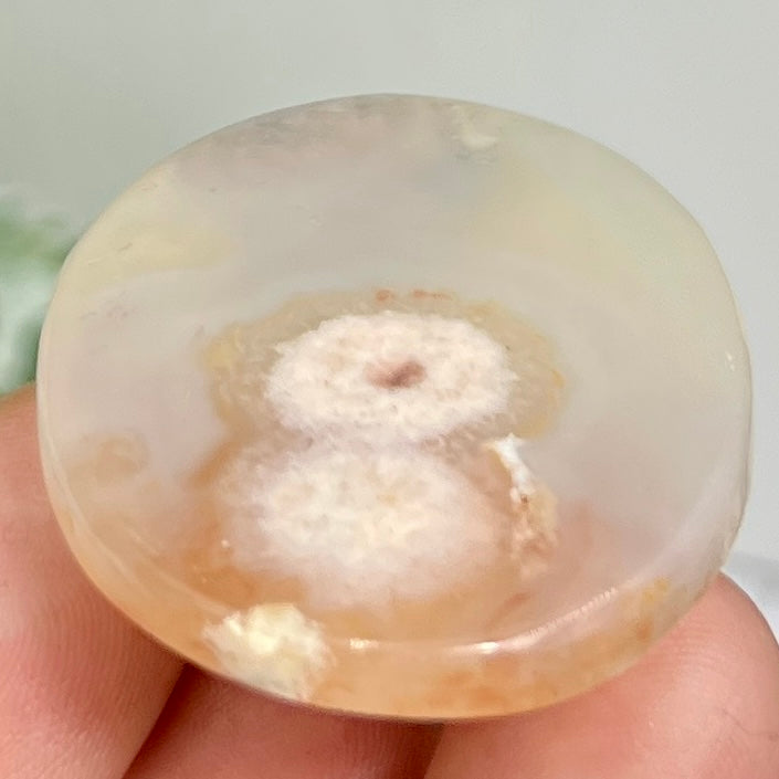 Flower Agate Gemstone Cabochon DIY Jewellery Making Wire Wrapping Crystal 22g