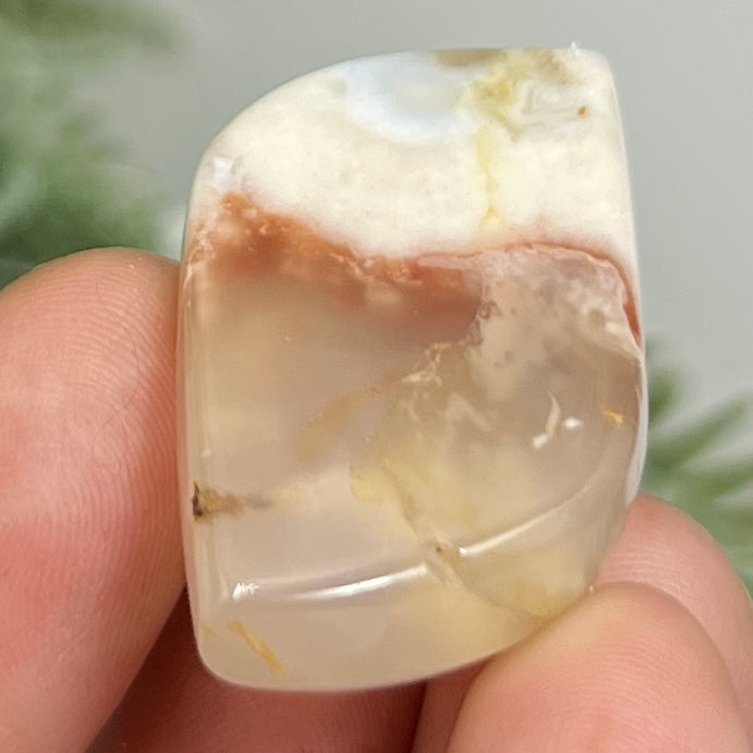 Flower Agate Gemstone Cabochon DIY Jewellery Making Wire Wrapping Crystal 16g