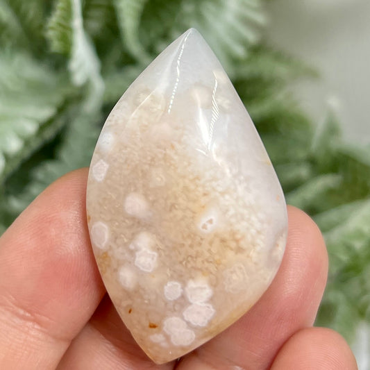 Flower Agate Gemstone Cabochon DIY Jewellery Making Wire Wrapping Crystal 20g