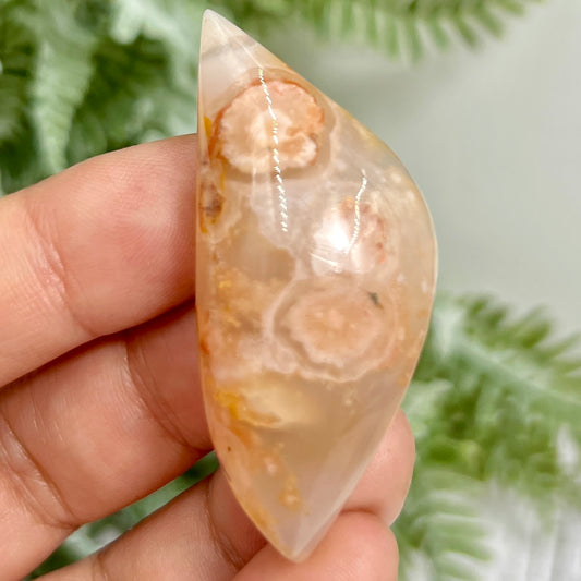 Flower Agate Gemstone Cabochon DIY Jewellery Making Wire Wrapping Crystal 20g