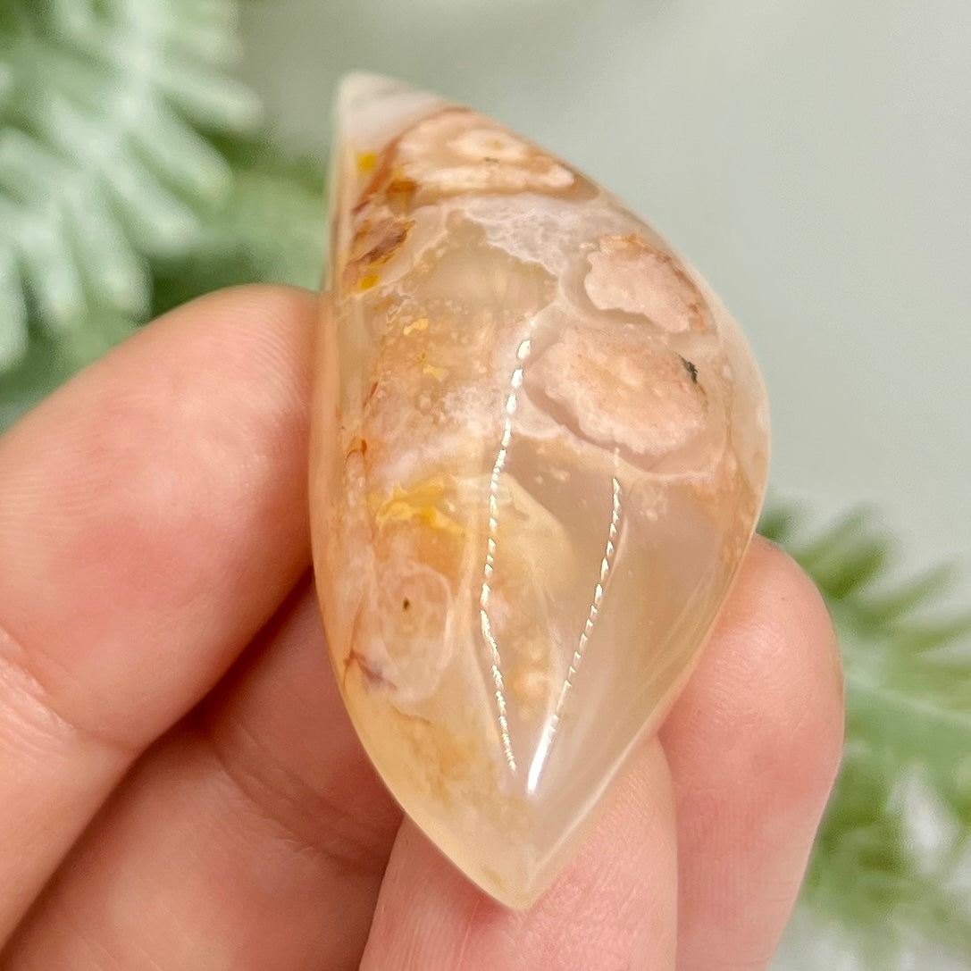 Flower Agate Gemstone Cabochon DIY Jewellery Making Wire Wrapping Crystal 20g