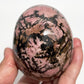Rhodonite Skull Healing Crystal Carving 957g