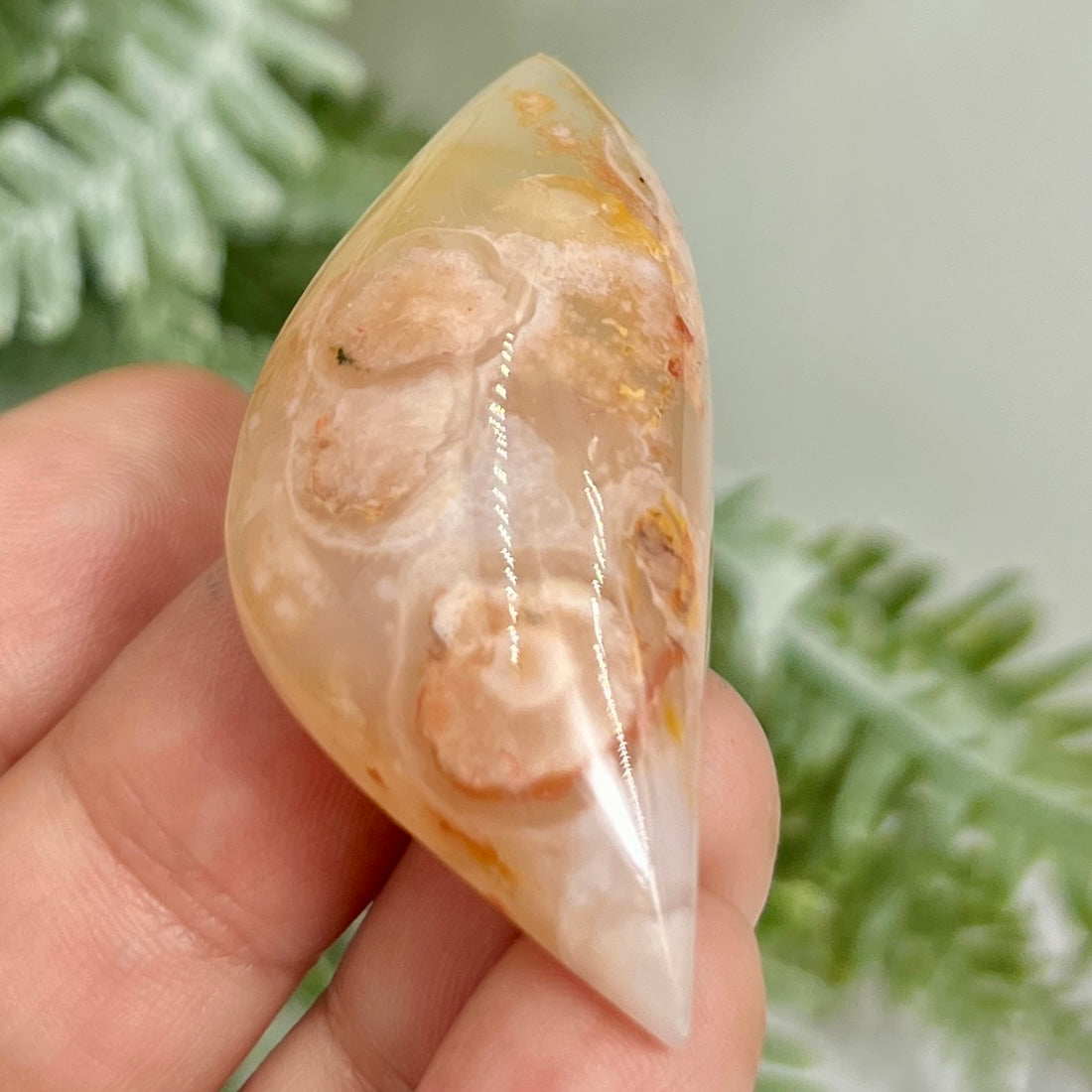 Flower Agate Gemstone Cabochon DIY Jewellery Making Wire Wrapping Crystal 20g