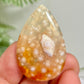 Flower Agate Gemstone Cabochon DIY Jewellery Making Wire Wrapping Crystal 12g