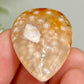 Flower Agate Gemstone Cabochon DIY Jewellery Making Wire Wrapping Crystal 12g