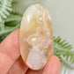 Flower Agate Gemstone Cabochon DIY Jewellery Making Wire Wrapping Crystal 26g