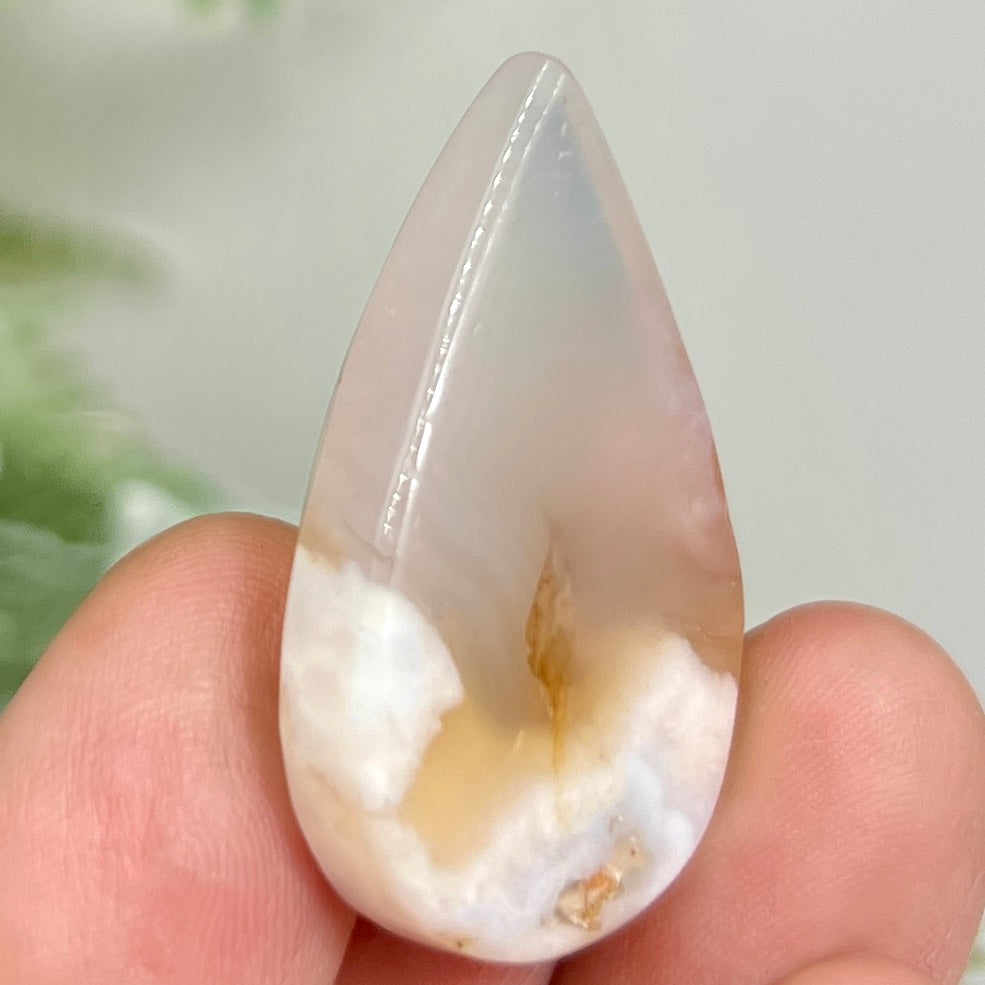 Flower Agate Gemstone Cabochon DIY Jewellery Making Wire Wrapping Crystal 10g
