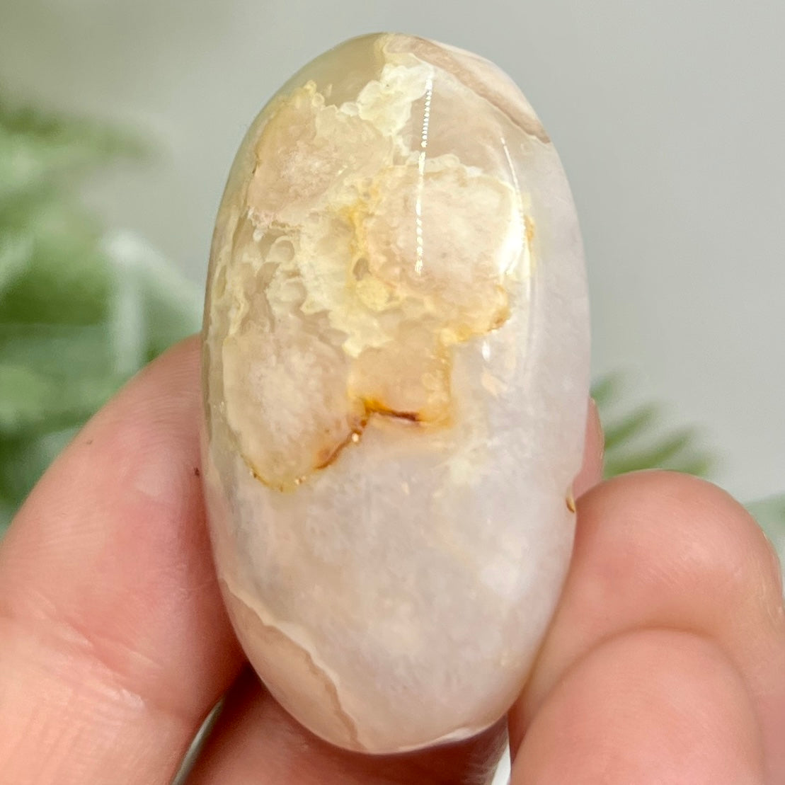 Flower Agate Gemstone Cabochon DIY Jewellery Making Wire Wrapping Crystal 18g