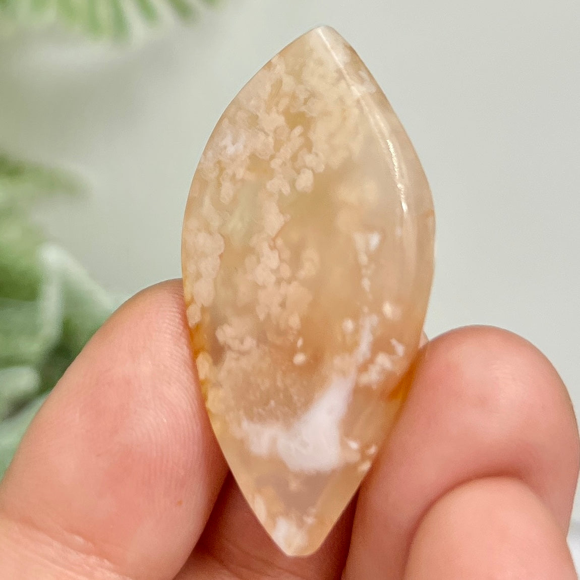 Flower Agate Gemstone Cabochon DIY Jewellery Making Wire Wrapping Crystal 12g