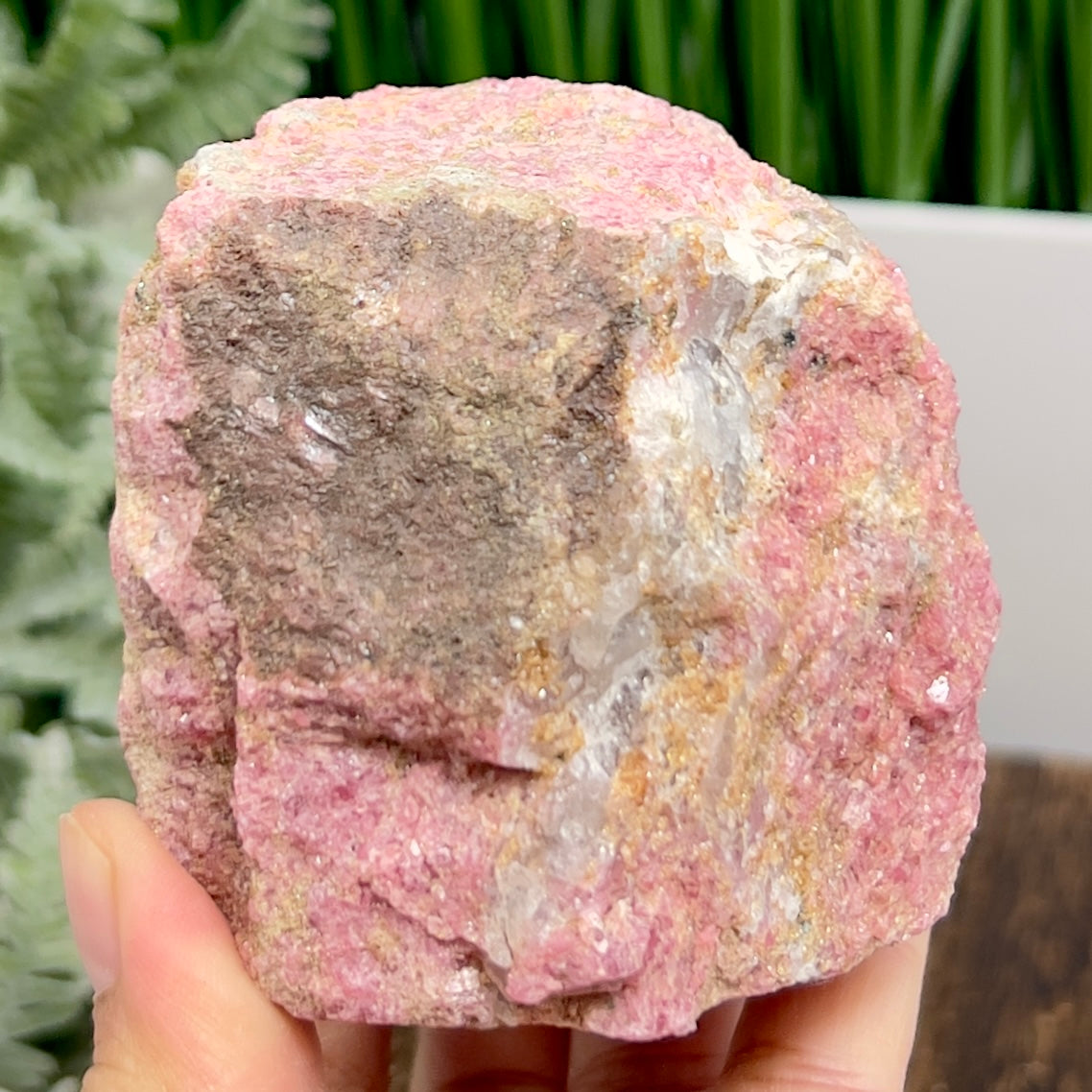 Rhodonite Natural Raw Specimen Crystal 746g