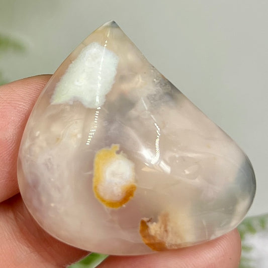 Flower Agate Gemstone Cabochon DIY Jewellery Making Wire Wrapping Crystal 20g