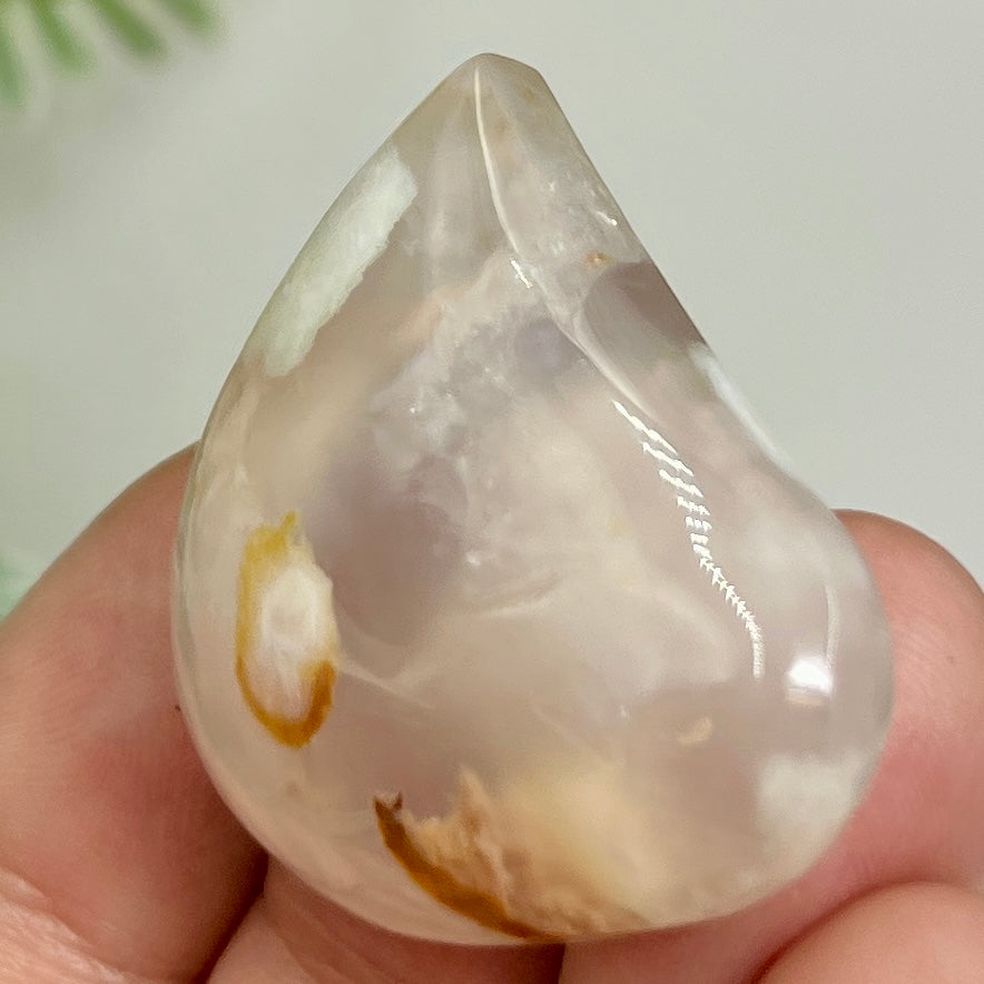 Flower Agate Gemstone Cabochon DIY Jewellery Making Wire Wrapping Crystal 20g