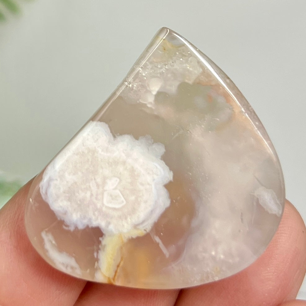 Flower Agate Gemstone Cabochon DIY Jewellery Making Wire Wrapping Crystal 20g