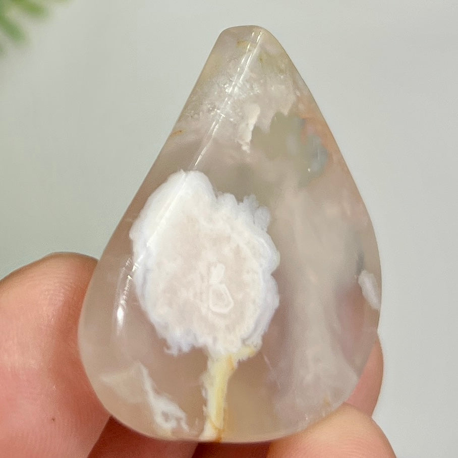 Flower Agate Gemstone Cabochon DIY Jewellery Making Wire Wrapping Crystal 20g
