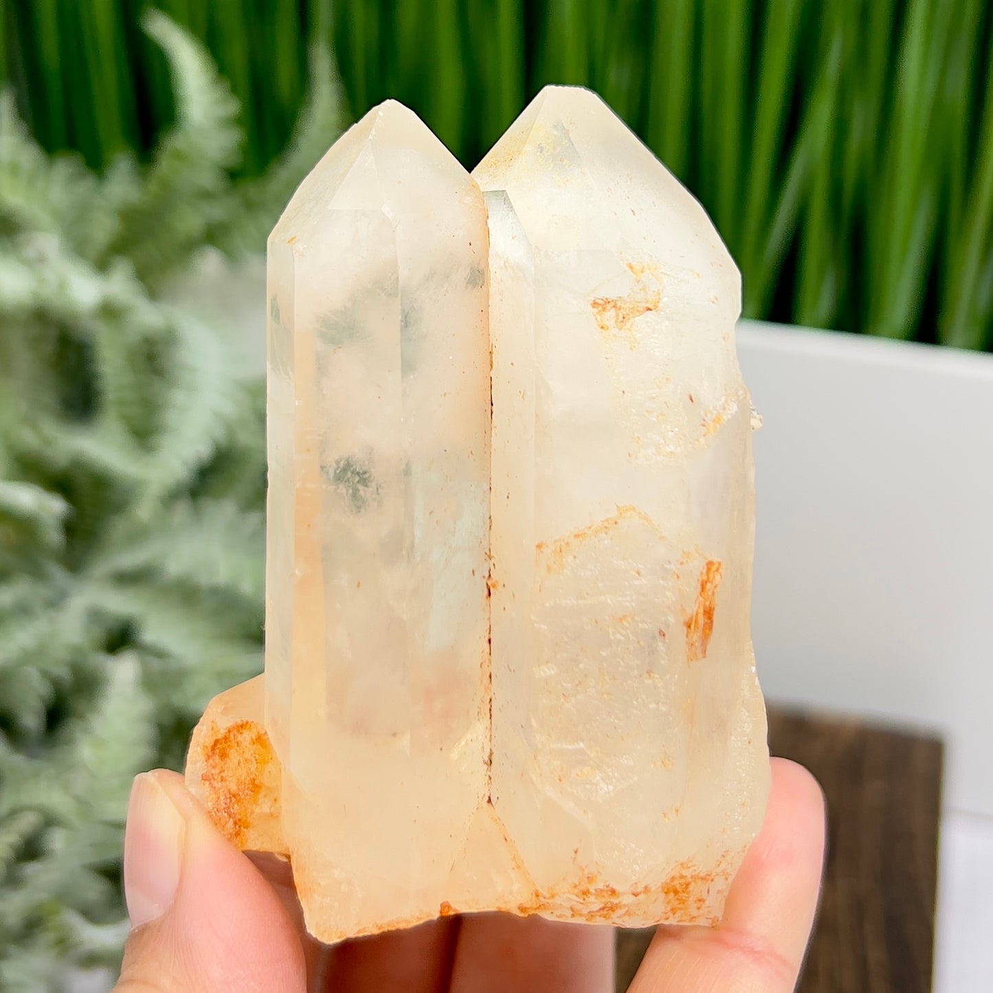 Clear Quartz Cluster Natural Raw Specimen Crystal 220g