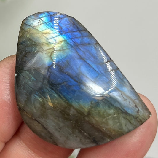 Labradorite Gemstone Cabochon DIY Jewellery Making Wire Wrapping Crystal 16g