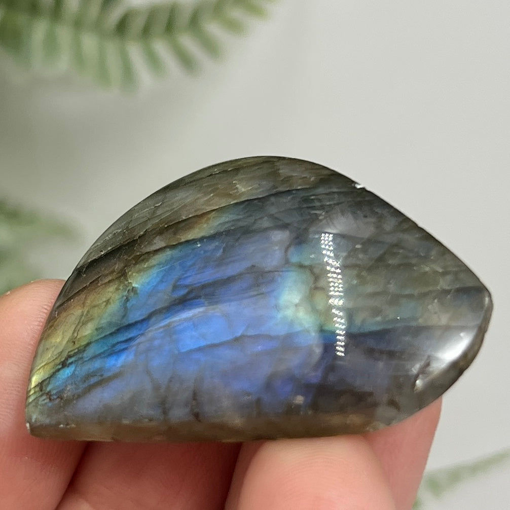 Labradorite Gemstone Cabochon DIY Jewellery Making Wire Wrapping Crystal 16g