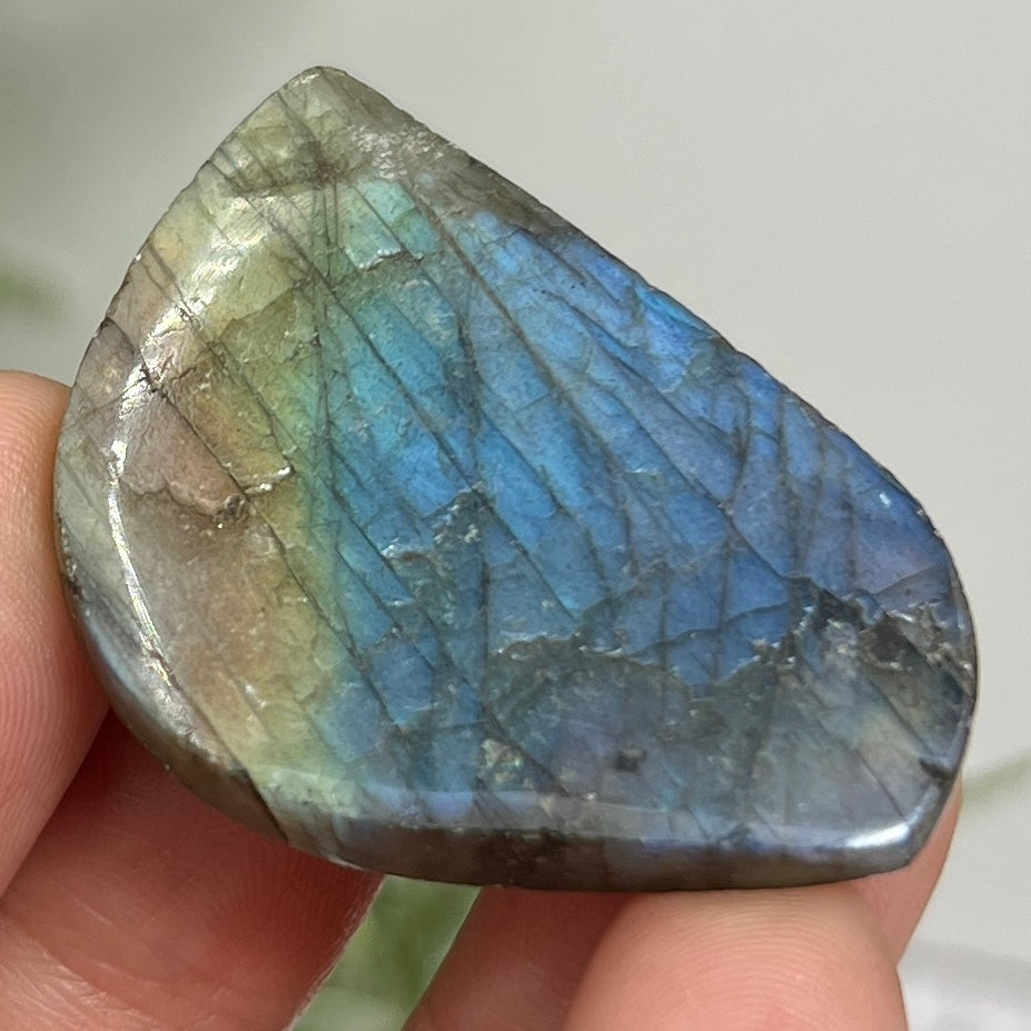 Labradorite Gemstone Cabochon DIY Jewellery Making Wire Wrapping Crystal 16g